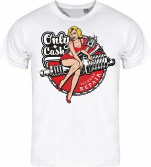 deinshirt Print-Shirt Herren T-Shirt Only Cash Funshirt mit Motiv