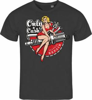 deinshirt Print-Shirt Herren T-Shirt Only Cash Funshirt mit Motiv