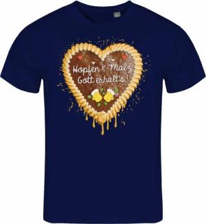 deinshirt Print-Shirt Herren T-Shirt Lebkuchenherz Hopfen und Malz Funshirt mit Motiv