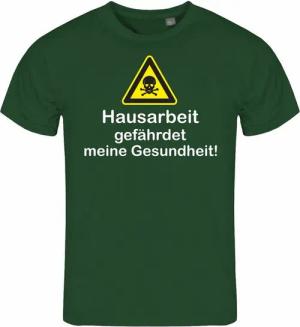 deinshirt Print-Shirt Herren T-Shirt Hausarbeit gefährdet meine Gesundheit Funshirt mit Motiv