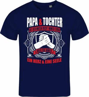 deinshirt Print-Shirt Herren T-Shirt Papa und Tochter ein Herz und eine Seele Funshirt mit Motiv