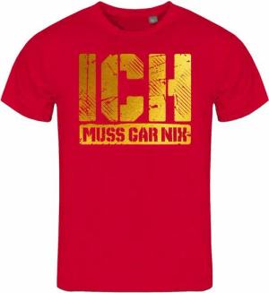 deinshirt Print-Shirt Herren T-Shirt Ich muss gar nix gold Funshirt mit Motiv