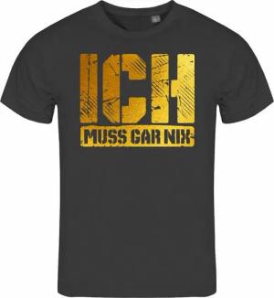 deinshirt Print-Shirt Herren T-Shirt Ich muss gar nix gold Funshirt mit Motiv