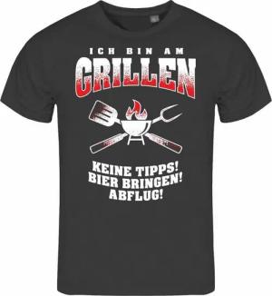 deinshirt Print-Shirt Herren T-Shirt Ich bin am grillen Funshirt mit Motiv