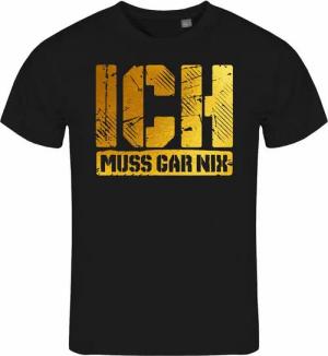 deinshirt Print-Shirt Herren T-Shirt Ich muss gar nix gold Funshirt mit Motiv