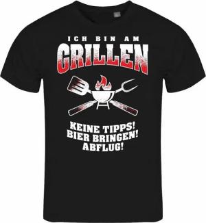 deinshirt Print-Shirt Herren T-Shirt Ich bin am grillen Funshirt mit Motiv