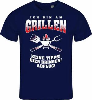 deinshirt Print-Shirt Herren T-Shirt Ich bin am grillen Funshirt mit Motiv