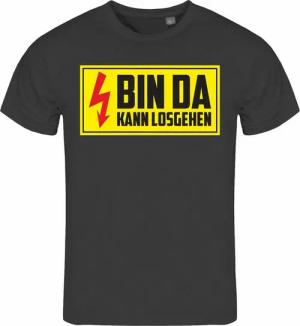 deinshirt Print-Shirt Herren T-Shirt Bin da kann losgehen Funshirt mit Motiv