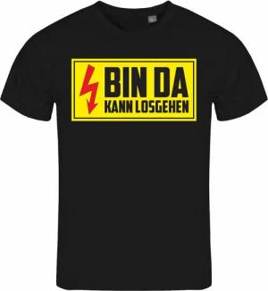 deinshirt Print-Shirt Herren T-Shirt Bin da kann losgehen Funshirt mit Motiv