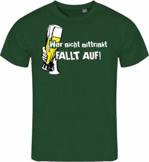 deinshirt Print-Shirt Herren T-Shirt Wer nicht mittrinkt fällt auf Funshirt mit Motiv