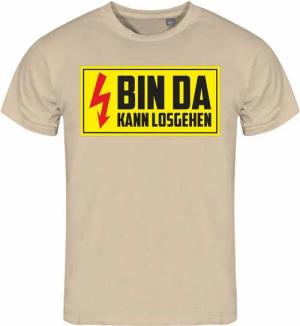 deinshirt Print-Shirt Herren T-Shirt Bin da kann losgehen Funshirt mit Motiv