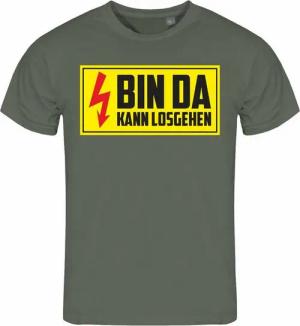 deinshirt Print-Shirt Herren T-Shirt Bin da kann losgehen Funshirt mit Motiv