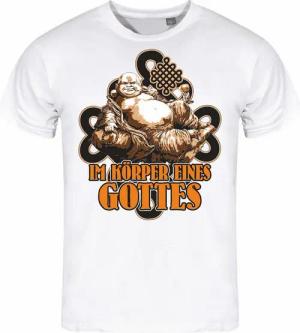 deinshirt Print-Shirt Herren T-Shirt Im Körper eines Gottes Funshirt mit Motiv