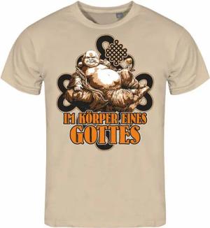 deinshirt Print-Shirt Herren T-Shirt Im Körper eines Gottes Funshirt mit Motiv