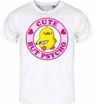 deinshirt Print-Shirt Herren T-Shirt Cute but Psycho Funshirt mit Motiv