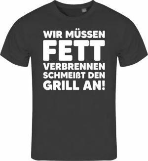 deinshirt Print-Shirt Herren T-Shirt Wir müssen Fett verbrennen schmeiß den Grill an Funshirt mit Motiv