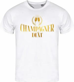 deinshirt Print-Shirt Herren T-Shirt Champagner Diät Funshirt mit Motiv