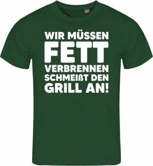 deinshirt Print-Shirt Herren T-Shirt Wir müssen Fett verbrennen schmeiß den Grill an Funshirt mit Motiv