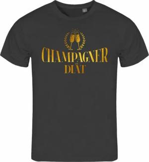 deinshirt Print-Shirt Herren T-Shirt Champagner Diät Funshirt mit Motiv