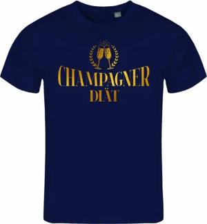 deinshirt Print-Shirt Herren T-Shirt Champagner Diät Funshirt mit Motiv
