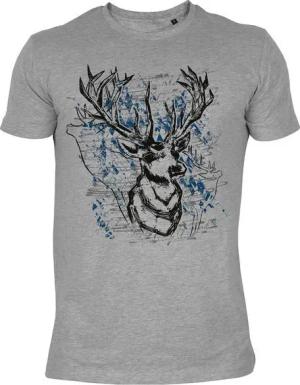 Tini - Shirts Print-Shirt Hirsch Motiv Shirt Moderne Tracht Volksfest : Hirsche Mundart, Dialekt