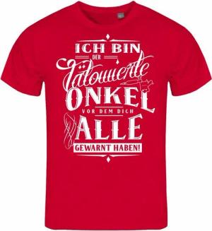 deinshirt Print-Shirt Herren T-Shirt Ich bin der tätowierte Onkel Funshirt mit Motiv