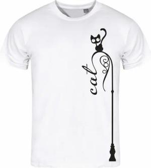 deinshirt Print-Shirt Herren T-Shirt Katze auf Laterne Funshirt mit Motiv