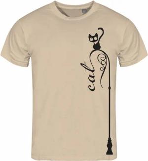 deinshirt Print-Shirt Herren T-Shirt Katze auf Laterne Funshirt mit Motiv