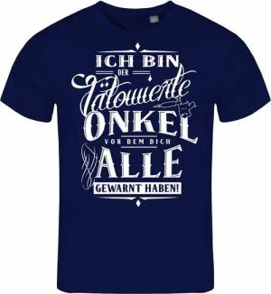 deinshirt Print-Shirt Herren T-Shirt Ich bin der tätowierte Onkel Funshirt mit Motiv