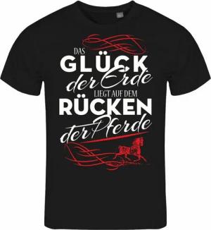 deinshirt Print-Shirt Herren T-Shirt Das Glück der Erde liegt auf dem Rücken der Pferde Funshirt mit Motiv