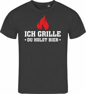 deinshirt Print-Shirt Herren T-Shirt Ich grille du holst Bier Funshirt mit Motiv