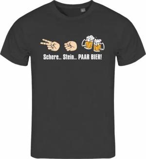 deinshirt Print-Shirt Herren T-Shirt Schere Stein paar Bier Funshirt mit Motiv