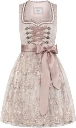 Nübler Dirndl Mini-Dirndl Tessa in Taupe von Nübler