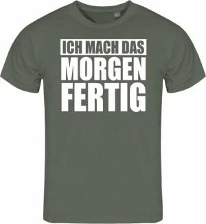 deinshirt Print-Shirt Herren T-Shirt Ich mach das Morgen fertig Funshirt mit Motiv