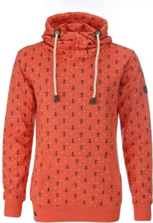 modAS Kapuzenpullover Damen Hoodie mit Anker-Print Maritim – Pullover Ankermotiv mit Kapuze