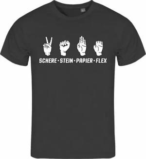 deinshirt Print-Shirt Herren T-Shirt Schere Stein Papier FLEX Funshirt mit Motiv