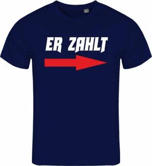 deinshirt Print-Shirt Herren T-Shirt Er zahlt Funshirt mit Motiv