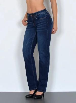 ESRA Straight-Jeans High Waist Straight Fit Jeans Damen Gerader Schnitt bis Übergröße G1 Jeans Damen High Waist Jeans Damen Stretch Jeans Straight Damen