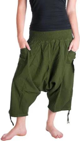 Vishes Haremshose Extra Weite Hose Weites Bein Schlupfhose dehnbund Haremshose, Flatterhose, Goa Style