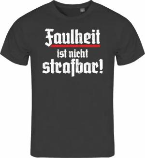 deinshirt Print-Shirt Herren T-Shirt Faulheit ist nicht strafbar Funshirt mit Motiv