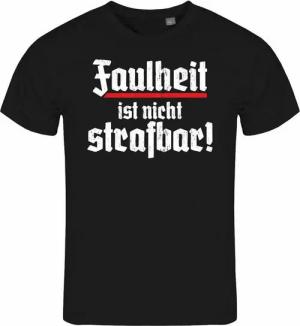 deinshirt Print-Shirt Herren T-Shirt Faulheit ist nicht strafbar Funshirt mit Motiv