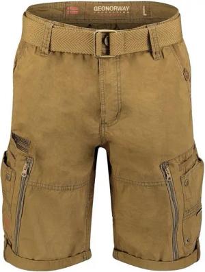 Geo Norway Cargoshorts Geo Norway Herren Shorts PASSPARTOUT (mit abnehmbarem Gürtel) in Unifarbe