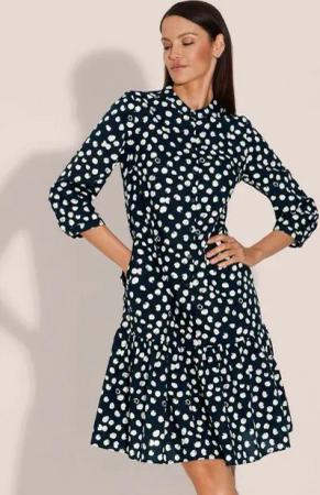 MADELEINE Midikleid Baumwollkleid mit Unikat-Print