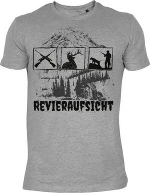 Tini - Shirts T-Shirt Jäger Shirt Hirsch Motiv Jäger Sprüche : Revieraufsicht