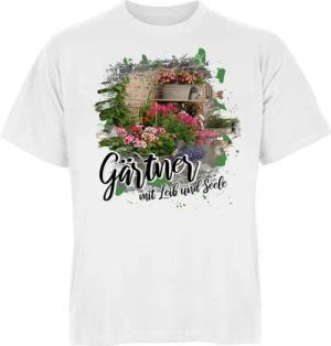 Tini - Shirts T-Shirt Gärtner Hobby Tshirt Gärtner Motiv Tshirt : Gärtner mit Leib und Seele