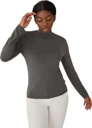 elf prive Bodykleid Elf Prive Rollkragenshirt Damen, Gute Qualität Viskose Unterhemden Dam