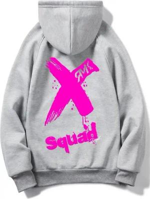 RMK Hoodie Damen Pullover Basic Kapuze Pulli Kapuzenpullover Seitentaschen X mit lizenziertem Print