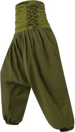 KUNST UND MAGIE Haremshose Kunst und Magie Damen Pluderhose Yoga Freizeit Haremshose Wellnesshose