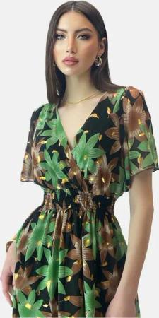 Elara Sommerkleid Elara Damen Sommerblumenkleid (1-tlg)