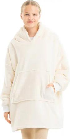 HOMELEVEL Sweatjacke Kinder Sherpa Fleece Hoodie - Kuscheliger Oversized Pulli